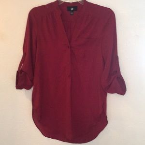 IZ Byer Maroon Top